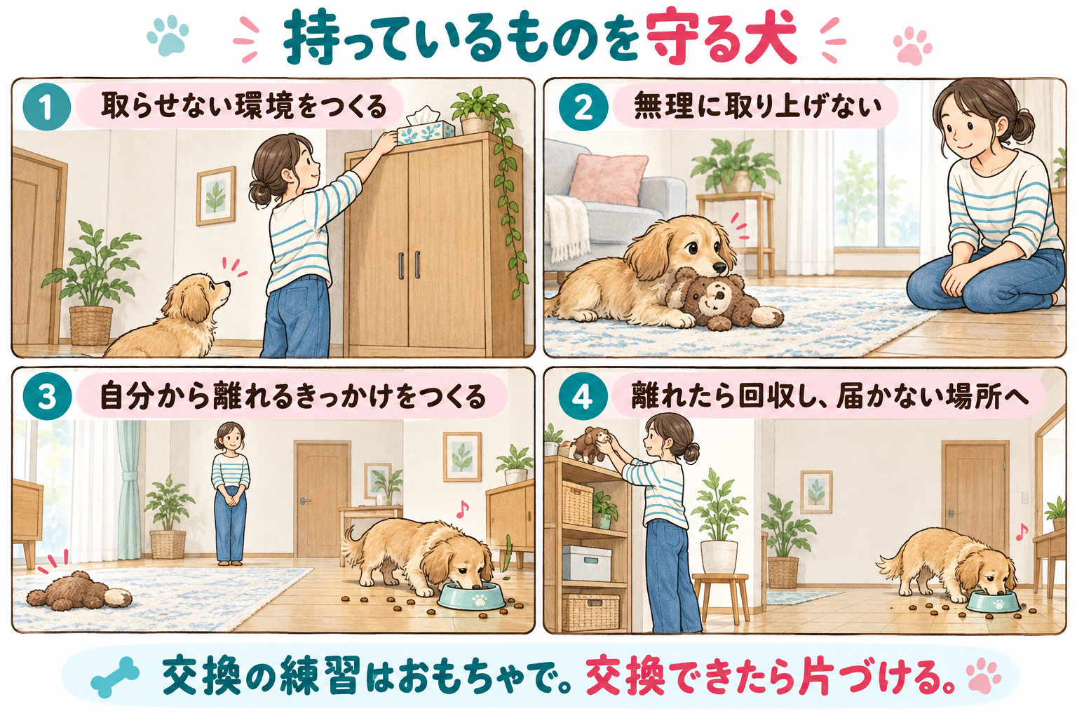 持ち物を守る犬の環境管理と、安全に交換するための考え方