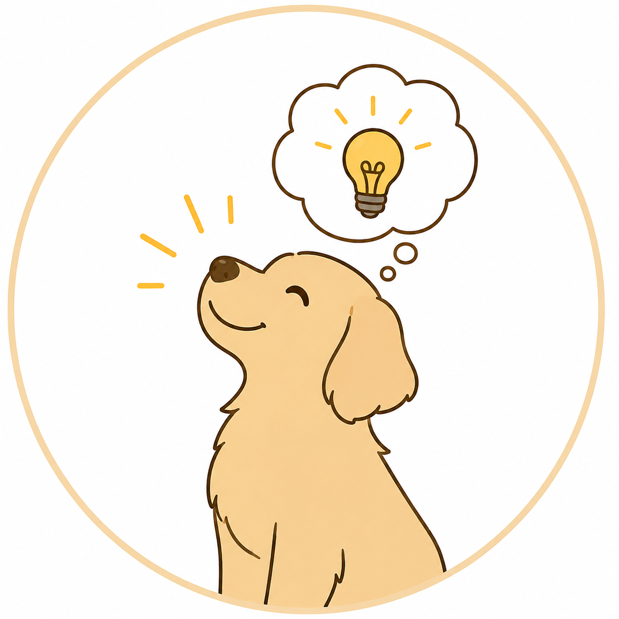 犬はスーパーポジティブシンキングのイメージ