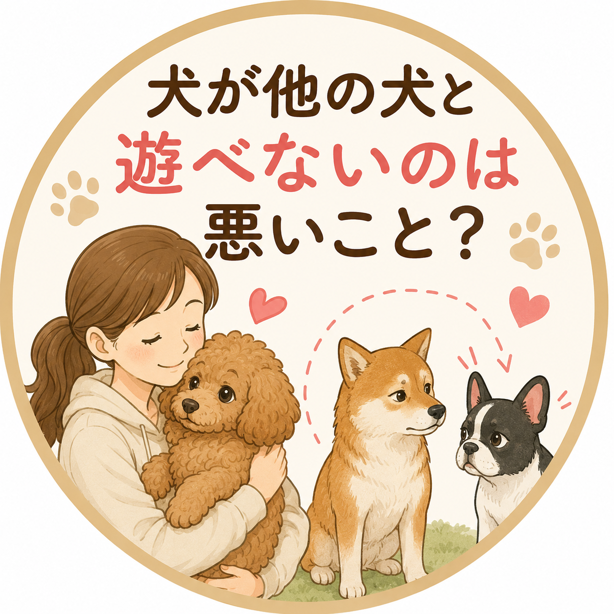 犬が他の犬と遊べないのは悪いこと？